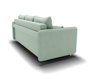 Прямой диван Санти,еврокнижка,велюр