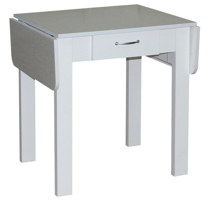 Обеденные столы, Стол обед раскладной с ящиком № 4  (пластик альфа)