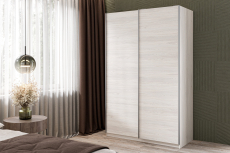 Шкафы-купе 2-х дверные, Шкаф-купе Smart 1222 2х дверный (фасады ЛДСП) профиль серебро