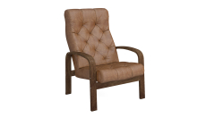 Кресло для отдыха, Кресло Линоза Люкс Темный орех — темнокоричневый