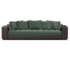 Диваны еврокнижки, Диван-кровать Дубай еврокнижка,велюр+экокожа