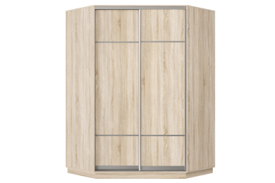 Шкаф-купе Премьер Лайт 71 угловой (08;08) двухдверный