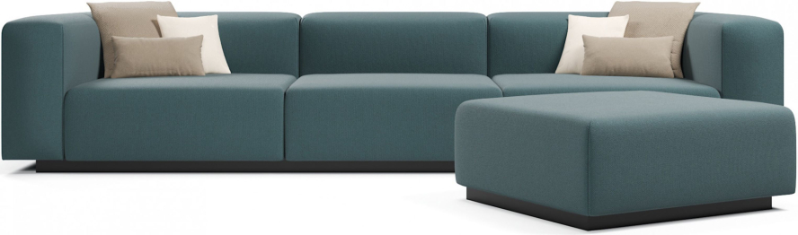 Диван прямой модульный нераскладной Наполи 2, велюр