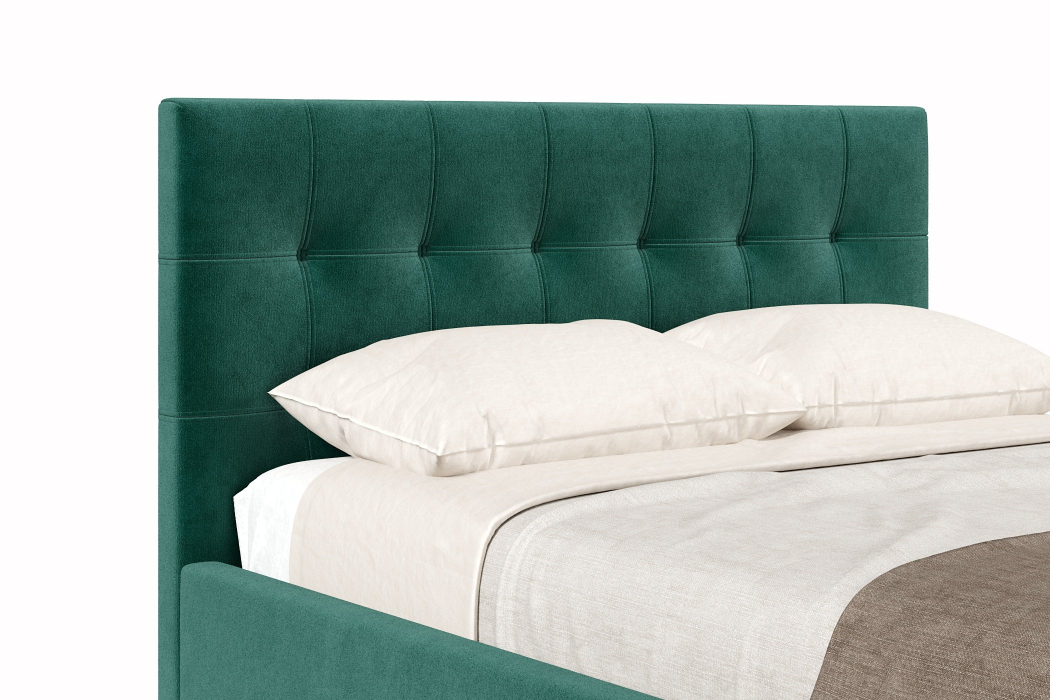 Мягкая кровать, Кровать Турин 1200 с подъёмным механизмом, велюр