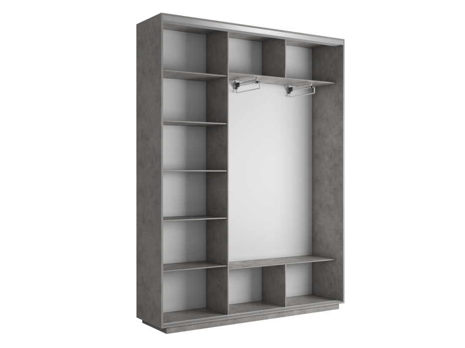 Шкафы-купе 3-х дверные, Шкаф-купе Экспресс Элемент трио 2200 x 1800 x 450