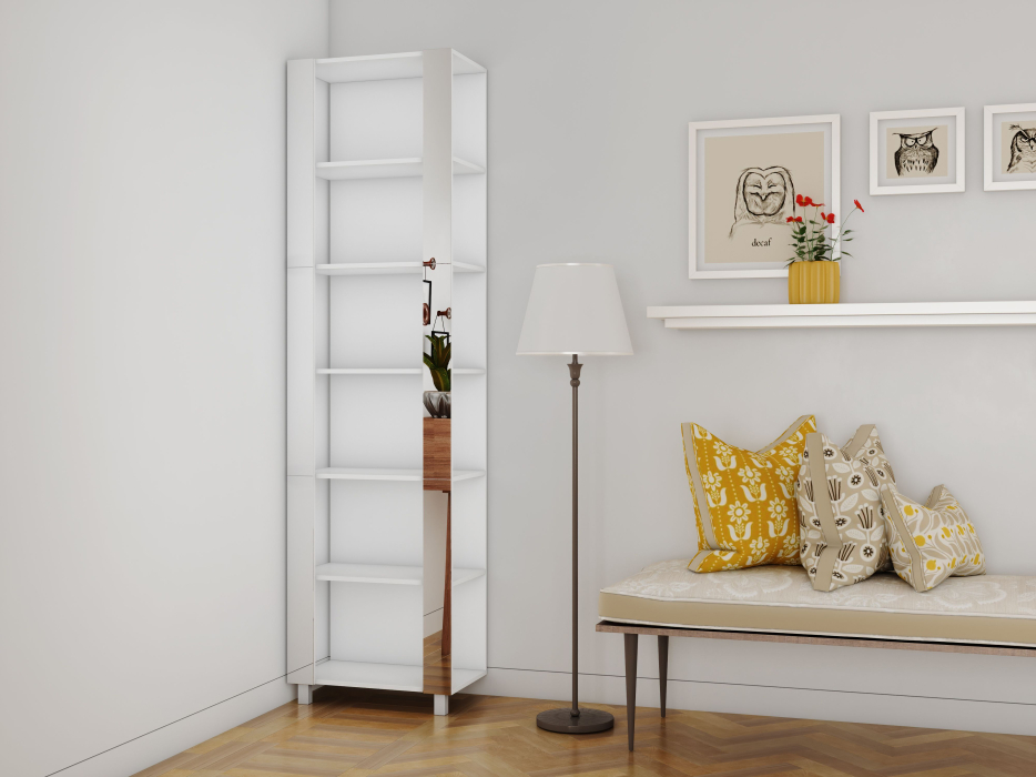 Открытые, Стеллаж модульный Универсальный 35х60х240 Зеркало