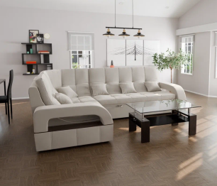 Модульный диван Майами-3,микровелюр,антивандальная ткань,венеция