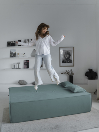 Диван бескаркасный Клайд, велюр