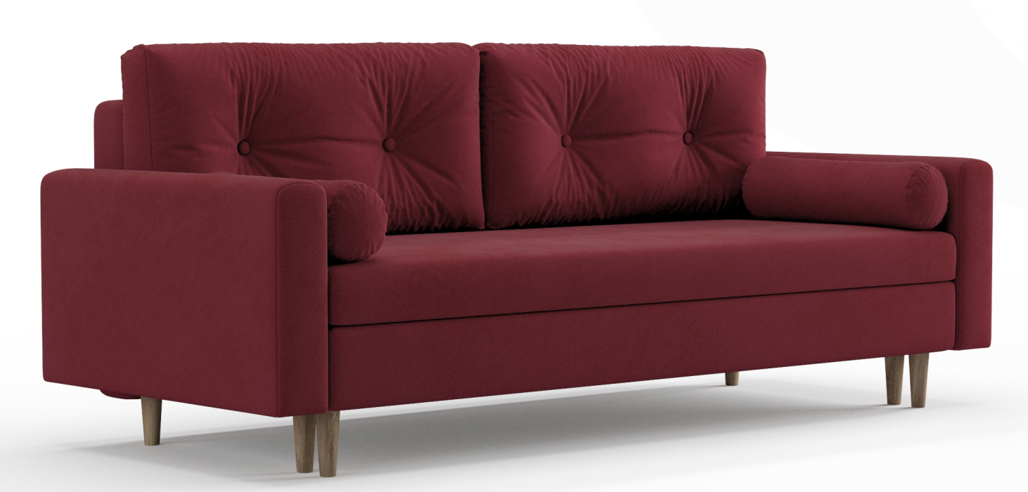 Диваны еврокнижки, Диван-кровать Таврида, пружинный блок, велюр