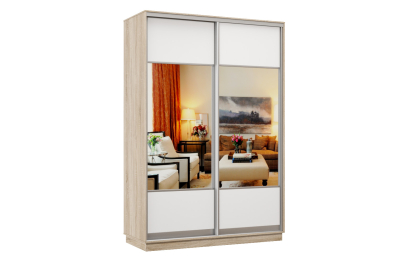 Шкаф-купе Премьер Лайт 02 Мини (05;05) двухдверный