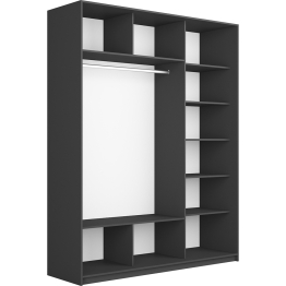 Шкаф Прайм трио ДСП 2300 х 1800 х 570