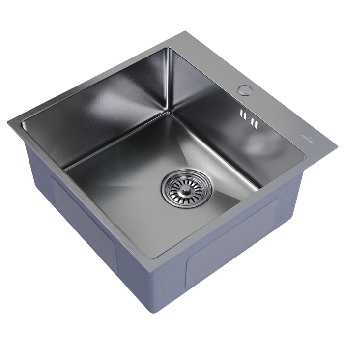 Кухонные мойки, Мойка настол.монтаж 50х50 (3,0) с сифоном