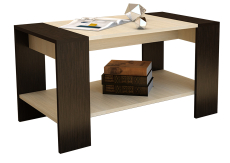 Журнальные столики, Стол Журнальный Квадро (венге+дуб)Ц1