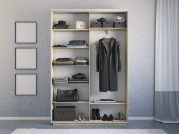 Шкаф-купе Экспресс 2-х дверный Фотопечать Квадрат Стекла 140х45х240