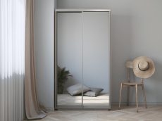 Шкафы-купе 2-х дверные, Шкаф-купе Экспресс Хит 2х дверный Зеркала 120х60х220