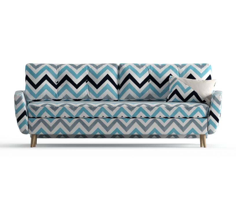 Диваны с ящиком для белья, Диван-кровать Норфолк, независимый пружинный блок, рогожка