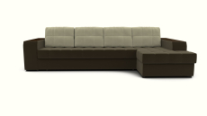 Диваны угловые в гостиную, Угловой диван ЭДИНБУРГ Д3 с оттоманкой правый шенилл