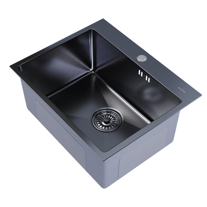 Кухонные мойки, Мойка настол.монтаж 53х43 (3,0) с сифоном