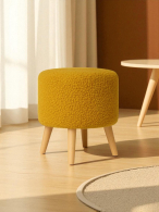 Пуф в прихожую, Пуф Лаки,букле