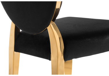 Стул Odda черный/золотой