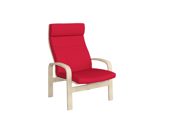 Кресло Линоза Натурал — красный