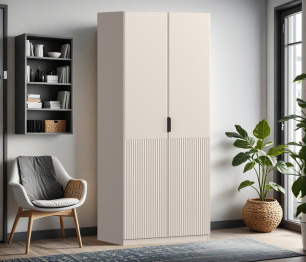 Шкаф двухдверный Макс 1000 мм, вариант №2 (ЛДСП/МДФ)