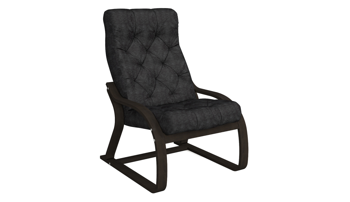 Кресло для отдыха, Кресло Салина Люкс Венге — черный