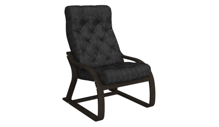 Кресло Салина Люкс Венге — черный