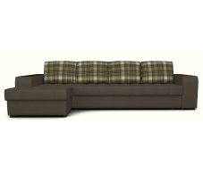 Диваны угловые в гостиную, Угловой диван ЭДИНБУРГ Д3 с оттоманкой левый рогожка