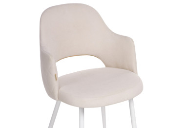 Стул Гутрид прошивка ромбы сзади (Белый)