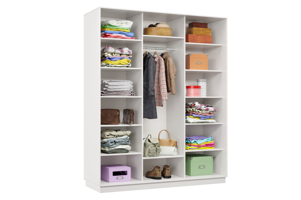 Шкафы-купе 3-х дверные, Шкаф-купе Премьер Лайт 32 (02;02;02) трехдверный