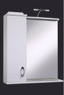 Шкафы с зеркалом, Шкаф зеркальный Ленаро 650 (2) (лев) с подсв.