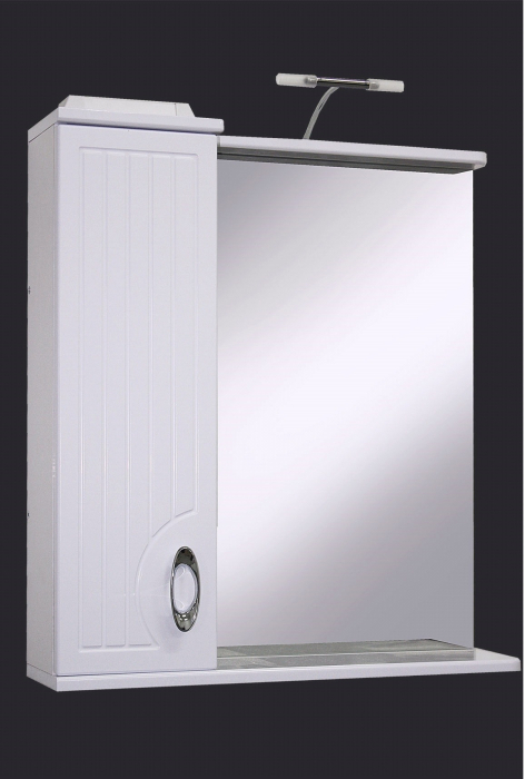 Шкафы с зеркалом, Шкаф зеркальный Ленаро 650 (2) (лев) с подсв.