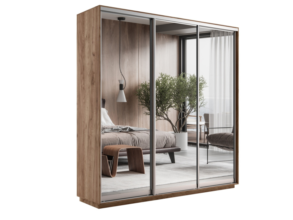 Шкафы-купе 3-х дверные, Шкаф-купе Экспресс Экспенс трио 2400 x 1800 x 450