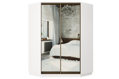 Угловой шкаф-купе Премьер 71 Белый