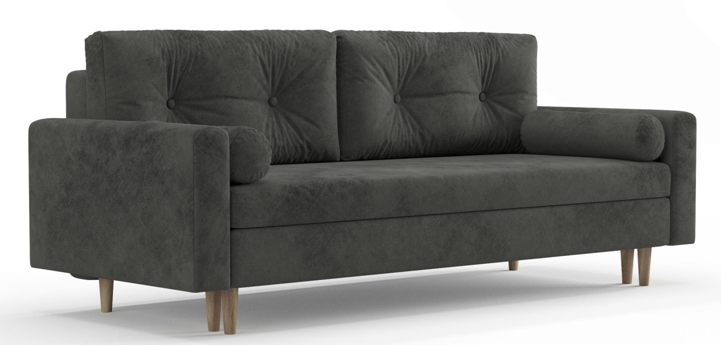 Диваны еврокнижки, Диван-кровать Таврида, пружинный блок, велюр