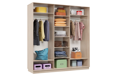 Шкаф-купе Премьер Лайт 44 (08;08;08) трехдверный