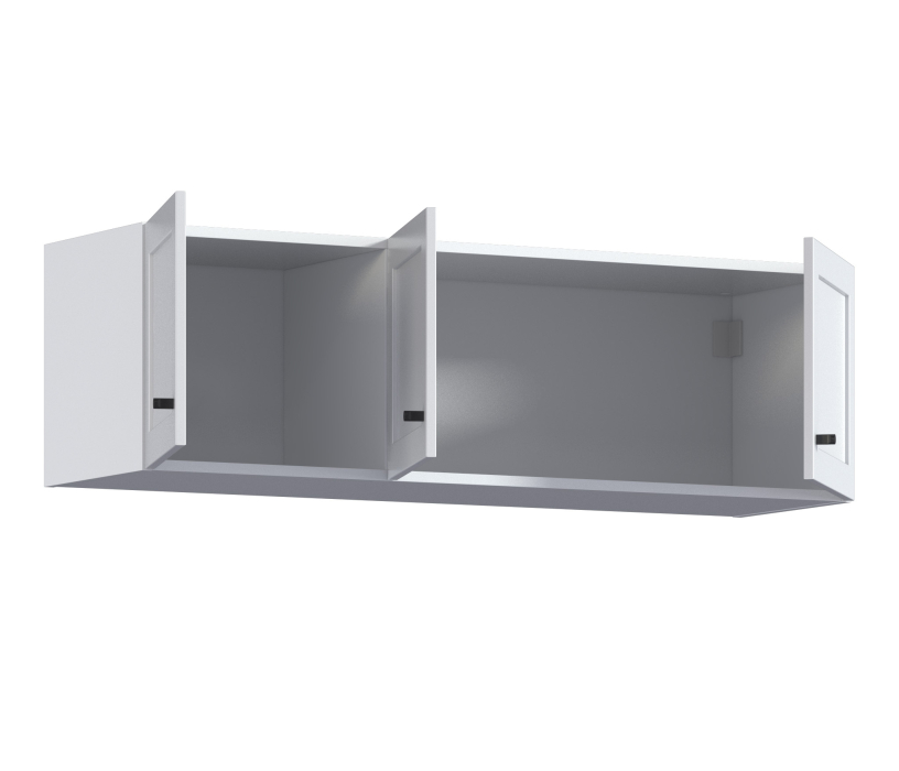 Настенные полки, Твин СБ-3385 Полка Белая с глухими фасадами