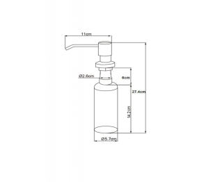 Дозатор хромированный OL-401 D 
