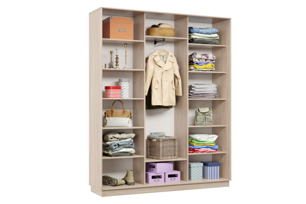 Шкафы-купе 3-х дверные, Шкаф-купе Премьер Лайт 31 (02;02;02) трехдверный