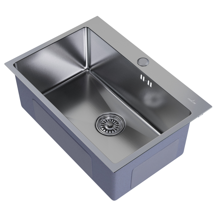 Кухонные мойки, Мойка настол.монтаж 65х45 (3,0) с сифоном
