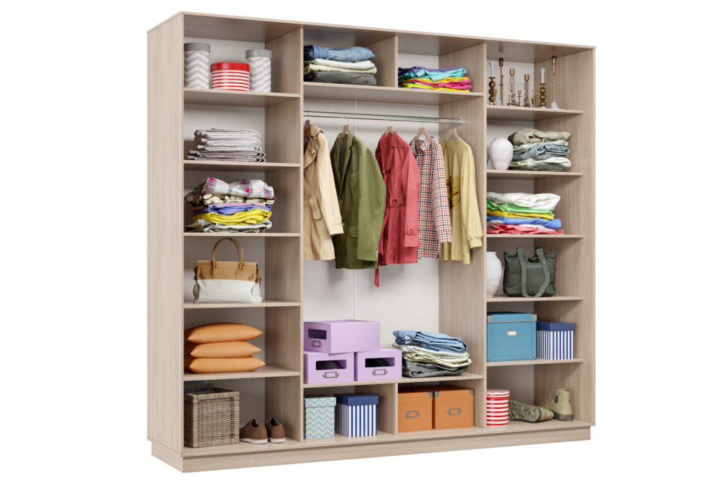 Шкафы-купе 3-х дверные, Шкаф-купе Премьер Лайт 62 (08;08;08) трехдверный