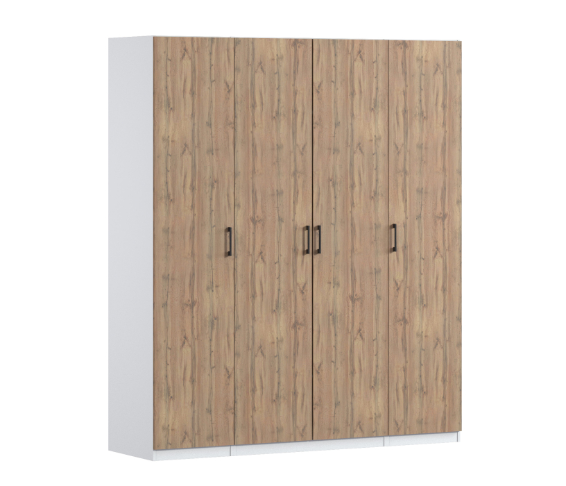 Для одежды, Шкаф четырехдверный Макс 2000 мм, вариант №3 (ЛДСП)