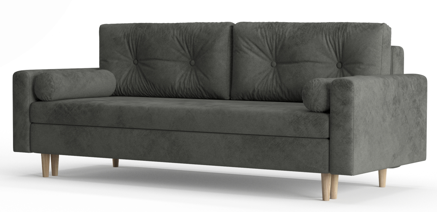 Диваны еврокнижки, Диван-кровать Таврида, пружинный блок, велюр