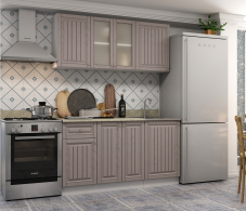 Кухонные гарнитуры, Кухня Хозяюшка Трюфель МДФ 1,5 м