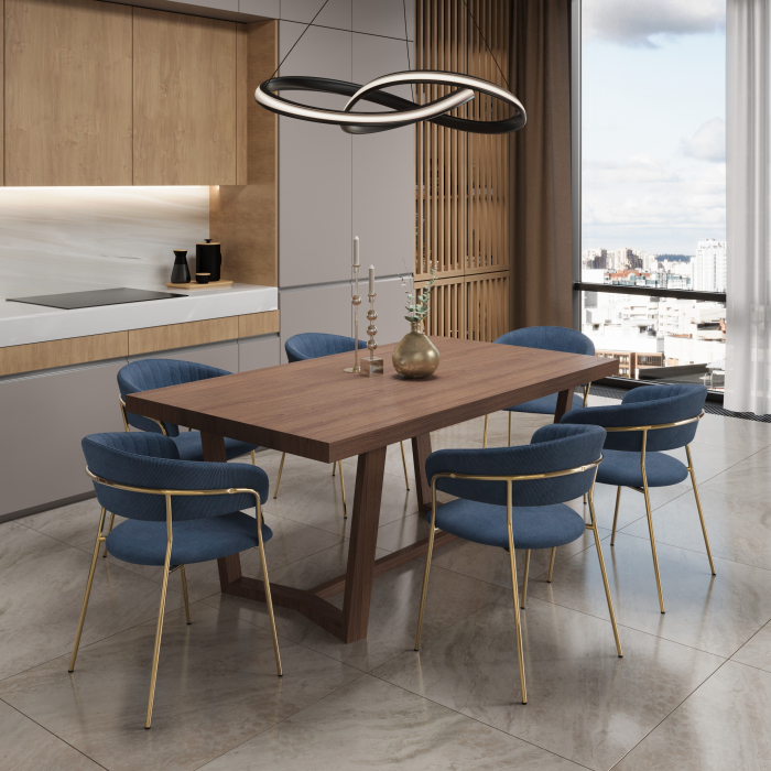 Стулья, Комплект стульев Whispered Fusion вельвет, золотой (Комплект 2 шт)