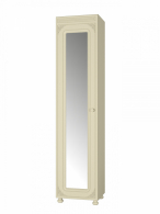 Шкафы пеналы, Шкаф Ассоль плюс АС-532К с зеркалом (левый)