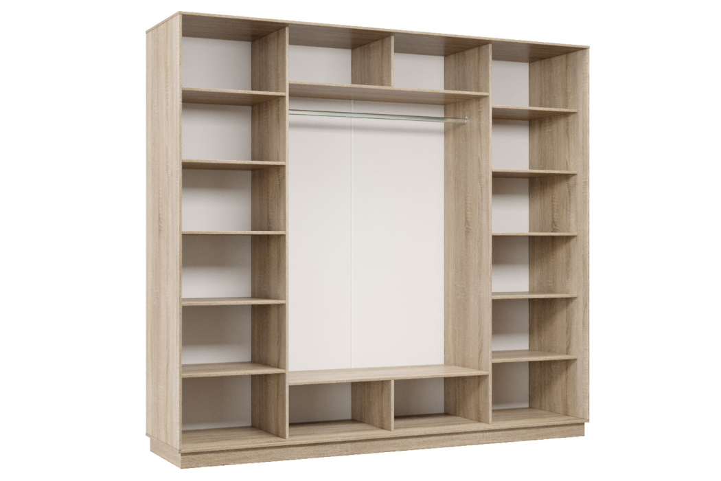 Шкафы-купе 3-х дверные, Шкаф-купе Премьер Лайт 58 (08;11;08) трехдверный