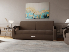 Диваны с ящиком для белья, Прямой диван Дубай-1 ППУ, велюр