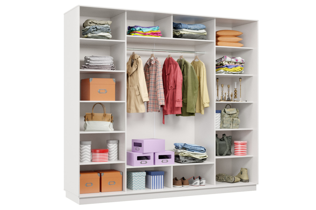 Шкафы-купе 3-х дверные, Шкаф-купе Премьер Лайт 58 (01;01;01) трехдверный